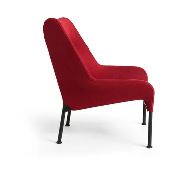 O2 Lounge Chair armchair - Soft red-black lacquered steel - HAY
