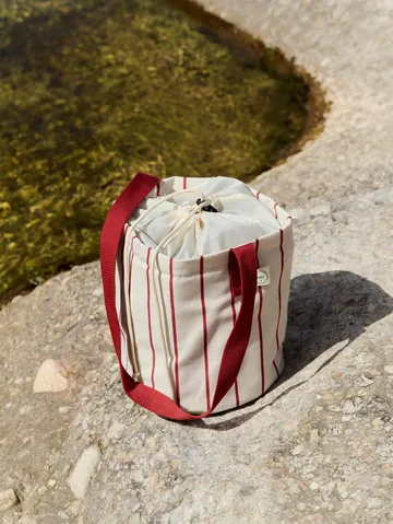 Outdoor Market flask bag - Beige-red, medium - HAY