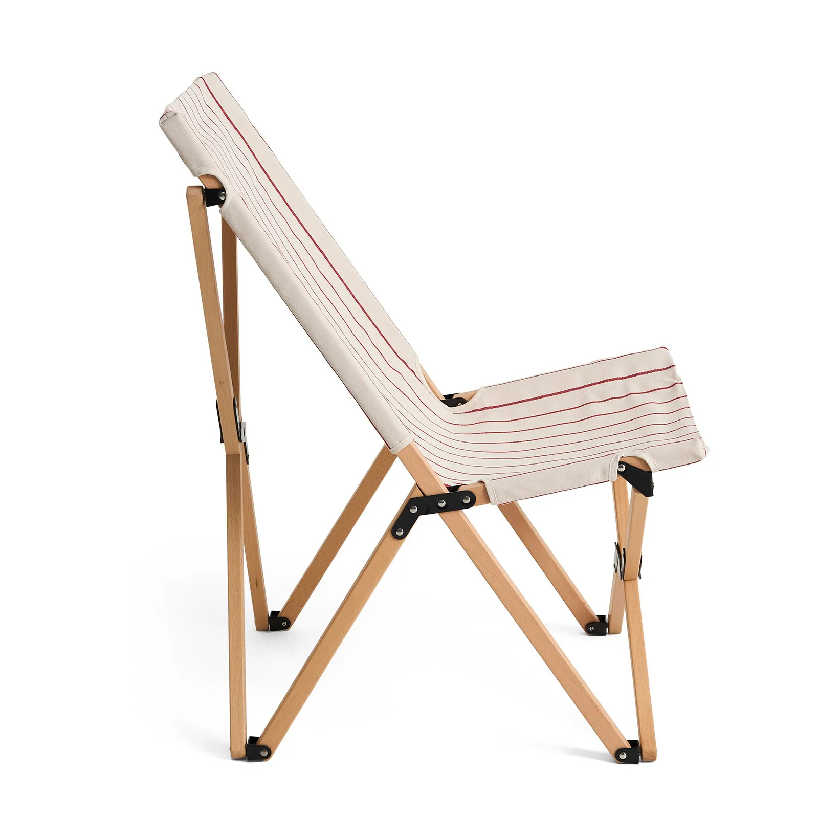 Outdoor Market folding chair, Beige-red HAY