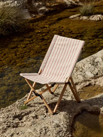 Outdoor Market folding chair - Beige-red - HAY