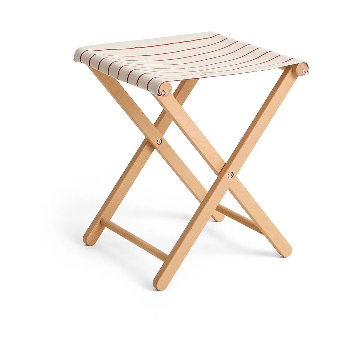 Outdoor Market folding stool, Beige-red HAY