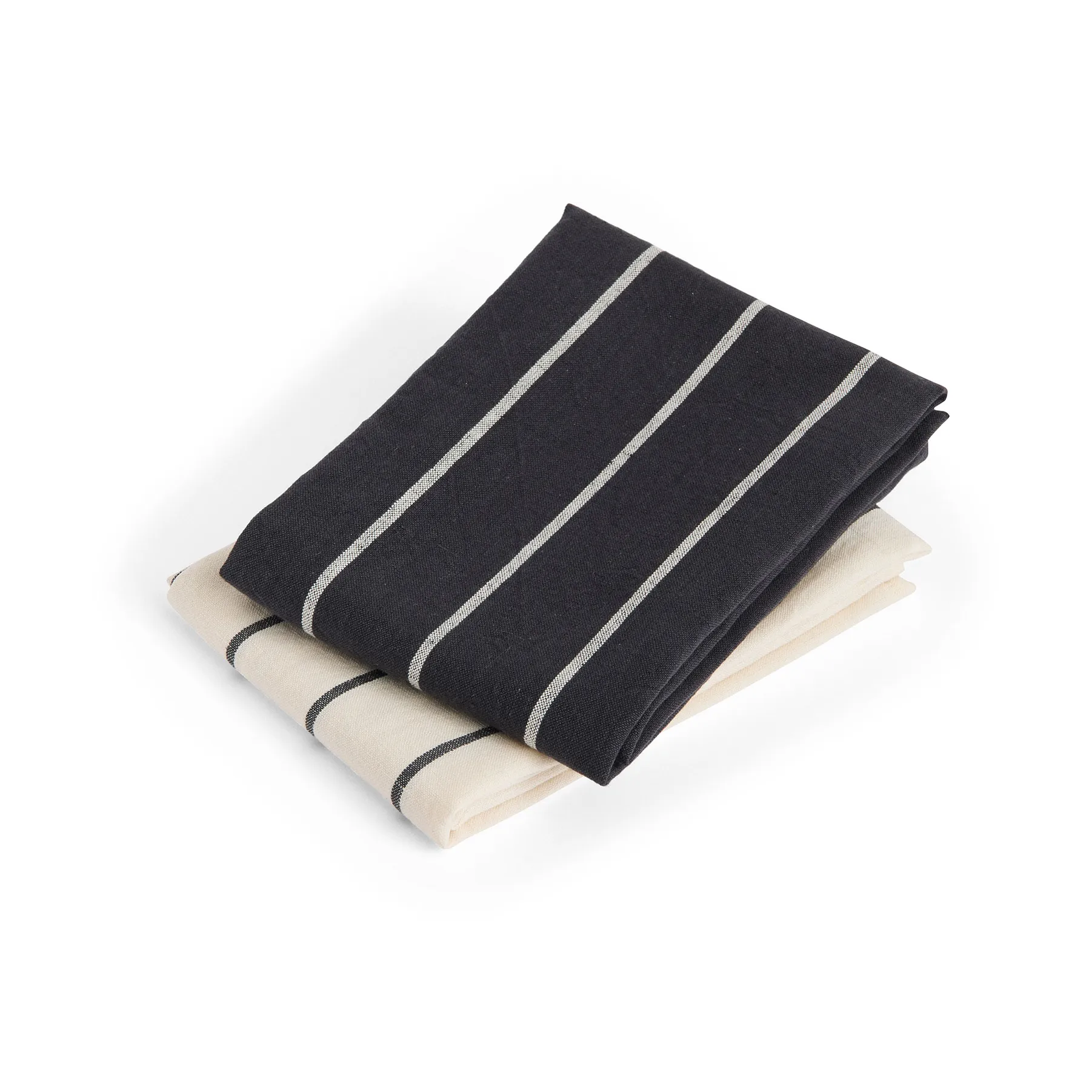 Outdoor Market kitchen towel, Black-beige, 2-pack HAY