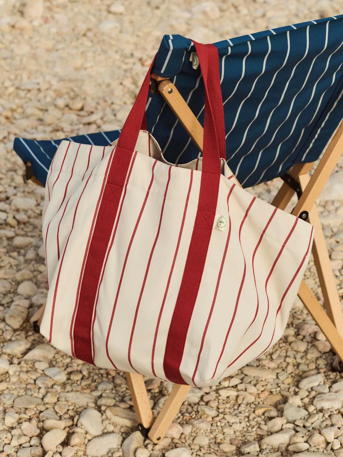 Outdoor Market picnic bag, Beige-red, medium HAY