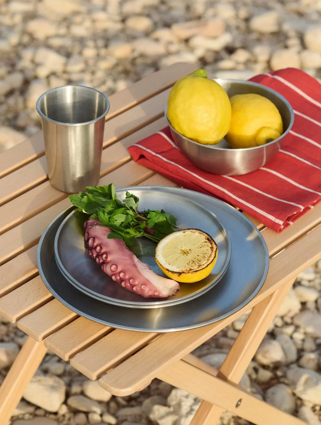 Outdoor Market plate, Stainless steel, Ø26 cm, 2-pack HAY