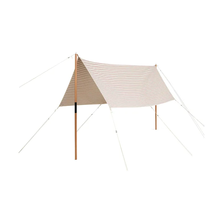 Outdoor Market sunshade - Beige-red, 200x240 cm - HAY