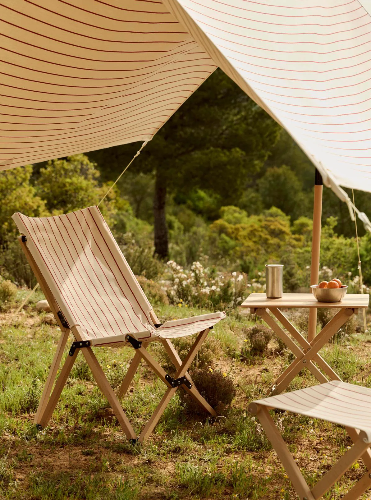 Outdoor Market sunshade, Beige-red, 200x240 cm HAY