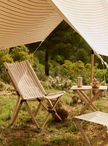 Outdoor Market sunshade - Beige-red, 200x240 cm - HAY
