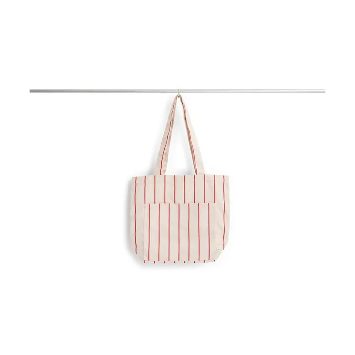 Outdoor Market tote bag - Beige-red, medium - HAY