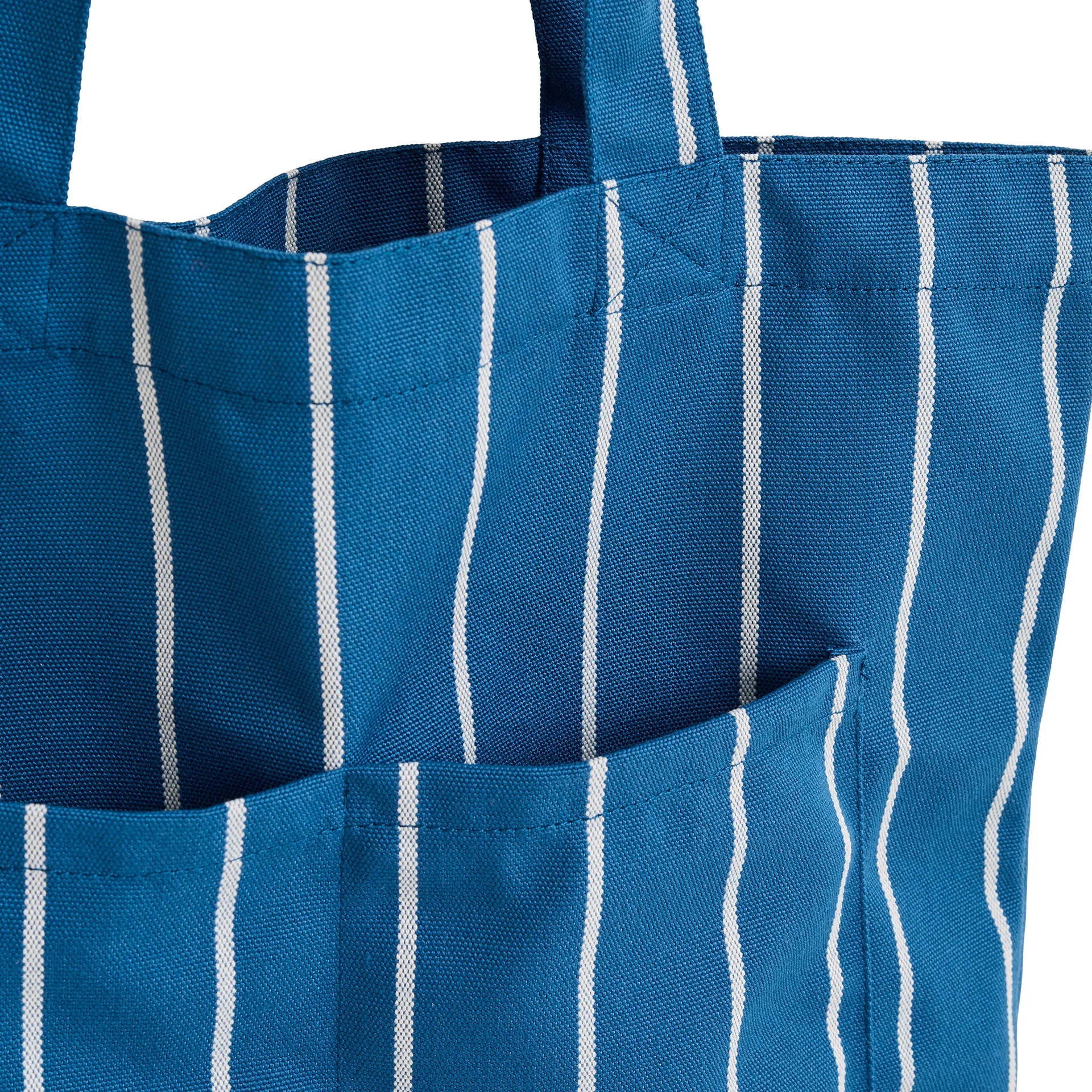 Outdoor Market tote bag, Blue-beige, medium HAY