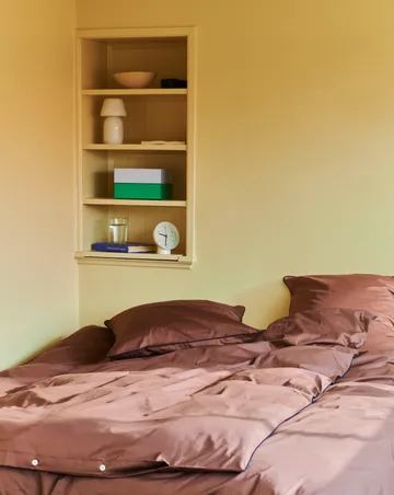 Outline duvet cover 150x210 cm - Milk chocolate - HAY