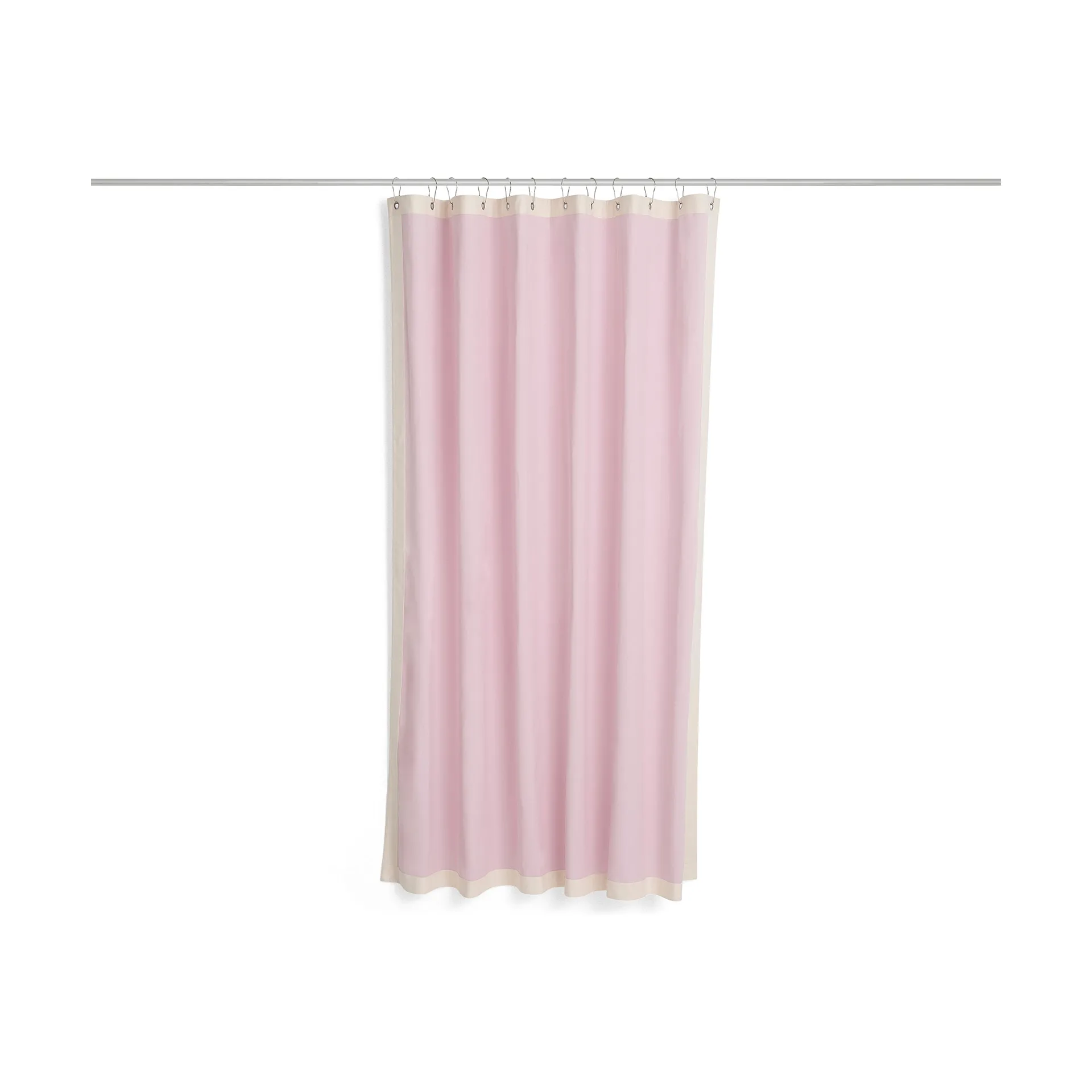 Outline shower curtain, Pink and cream HAY