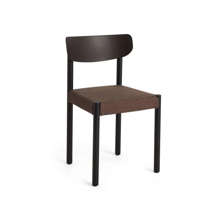 Pack Chair 11 chair - Iron black oak-graphite brown-Remix 356 - HAY