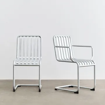 Palissade Cantilever armchair - Hot galvanised steel - HAY