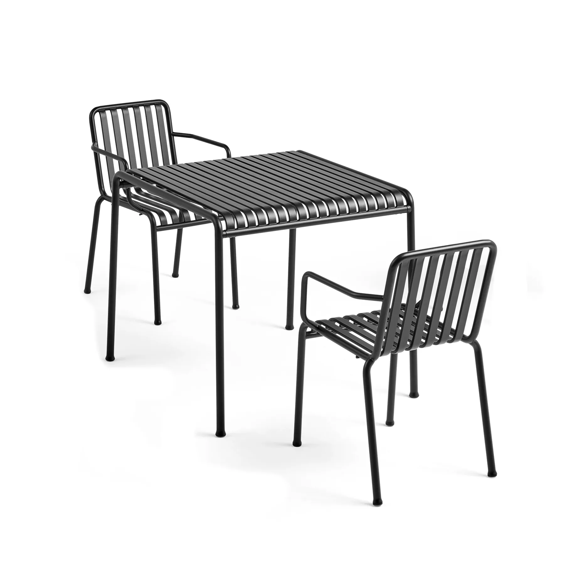 Palissade dining set 2 armchairs 82.5x90 cm anthracite,  HAY