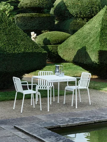 Palissade dining set 2 chairs 82.5x90 cm cream white - HAY
