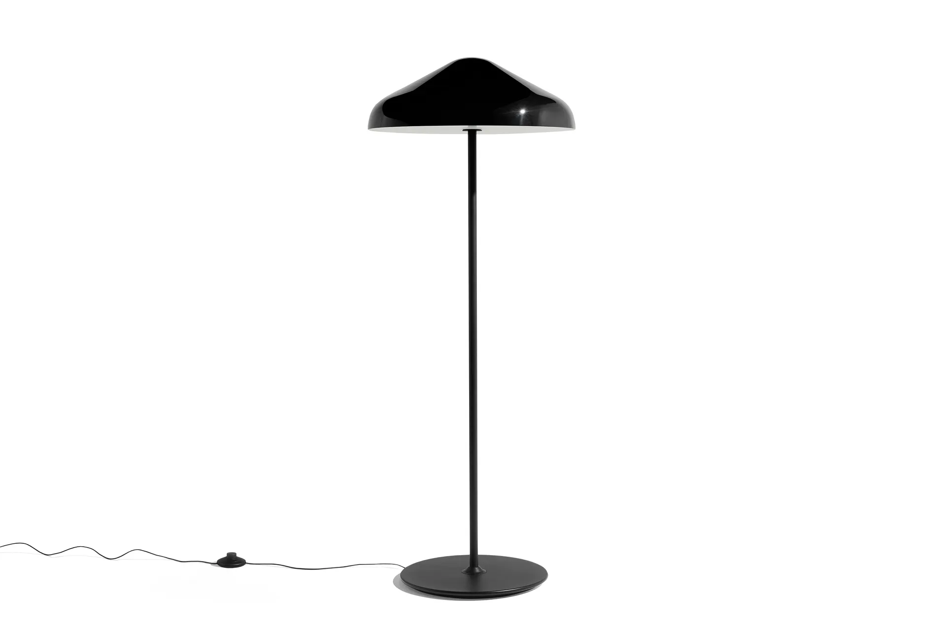 Pao Steel floor lamp 47 cm, Soft black HAY