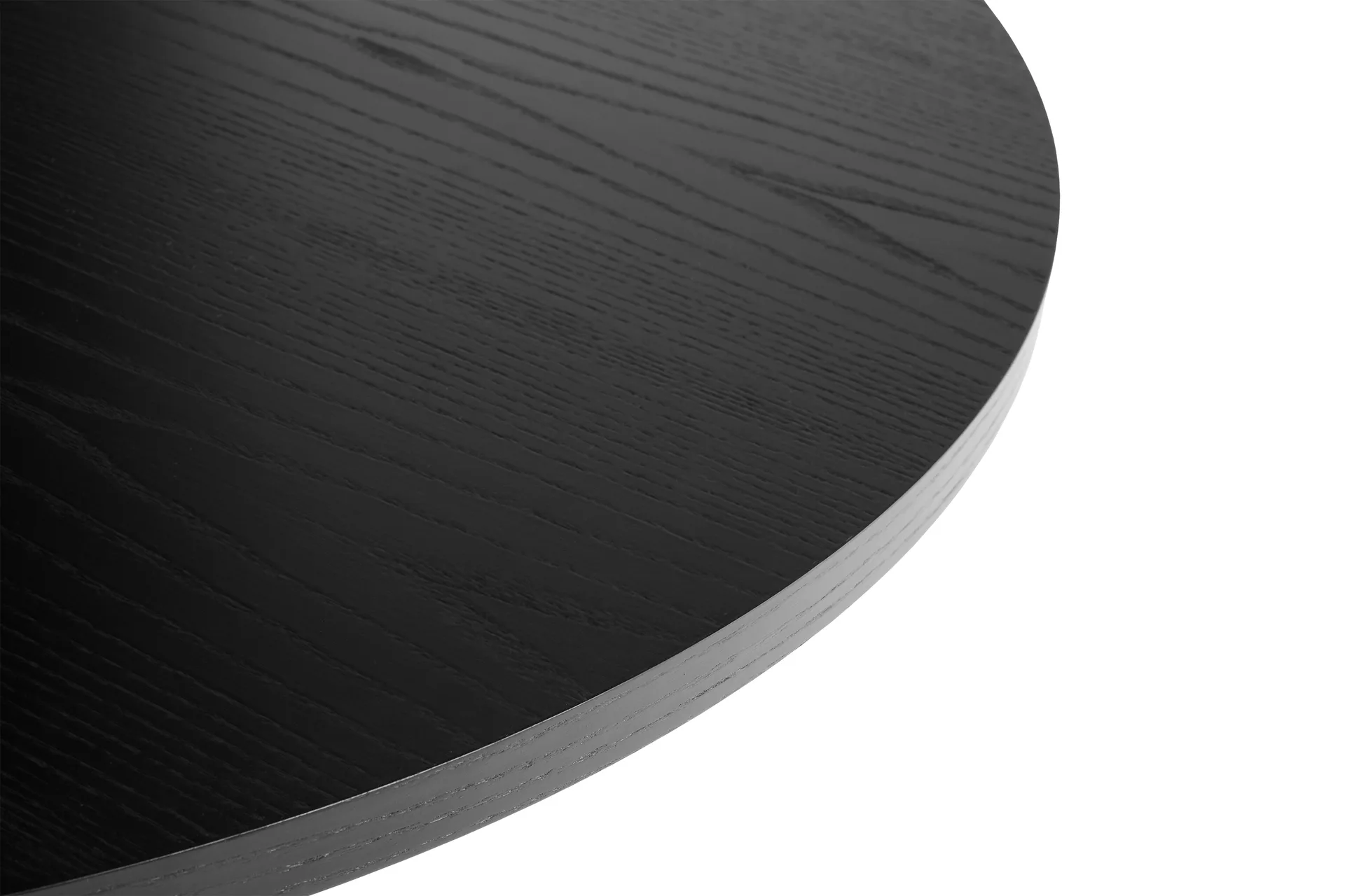 Pastis Table dining table Ø90, Black lacquered ash HAY