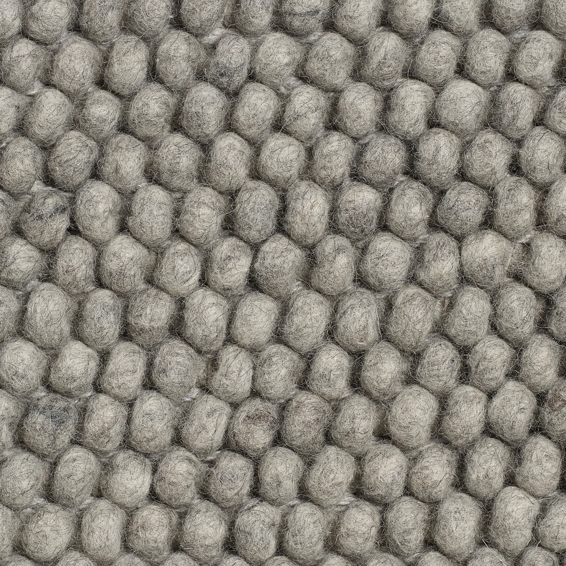 Peas wool rug 140x200 cm, Medium grey HAY