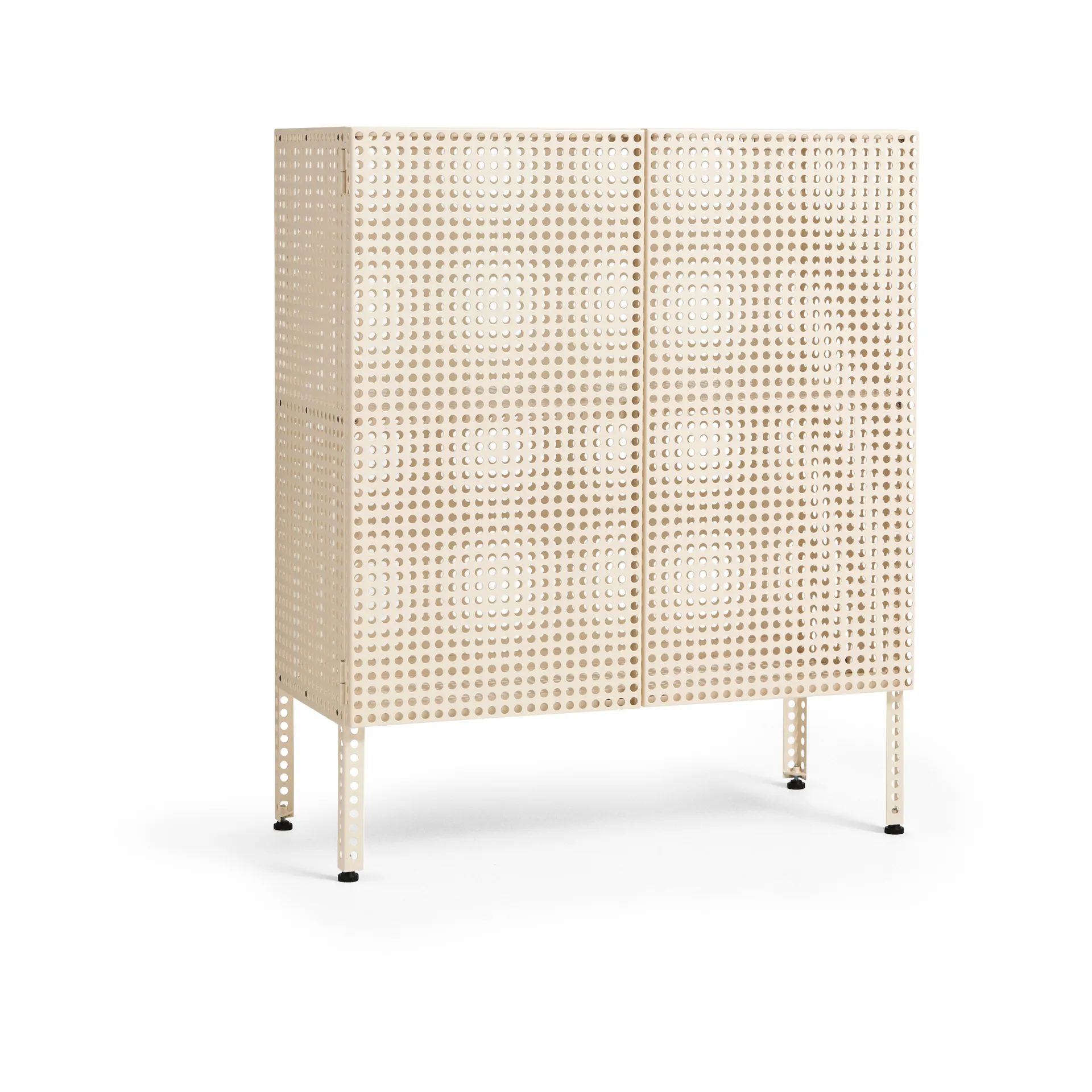 Perforated Cabinet cabinet medium, Eggshell HAY
