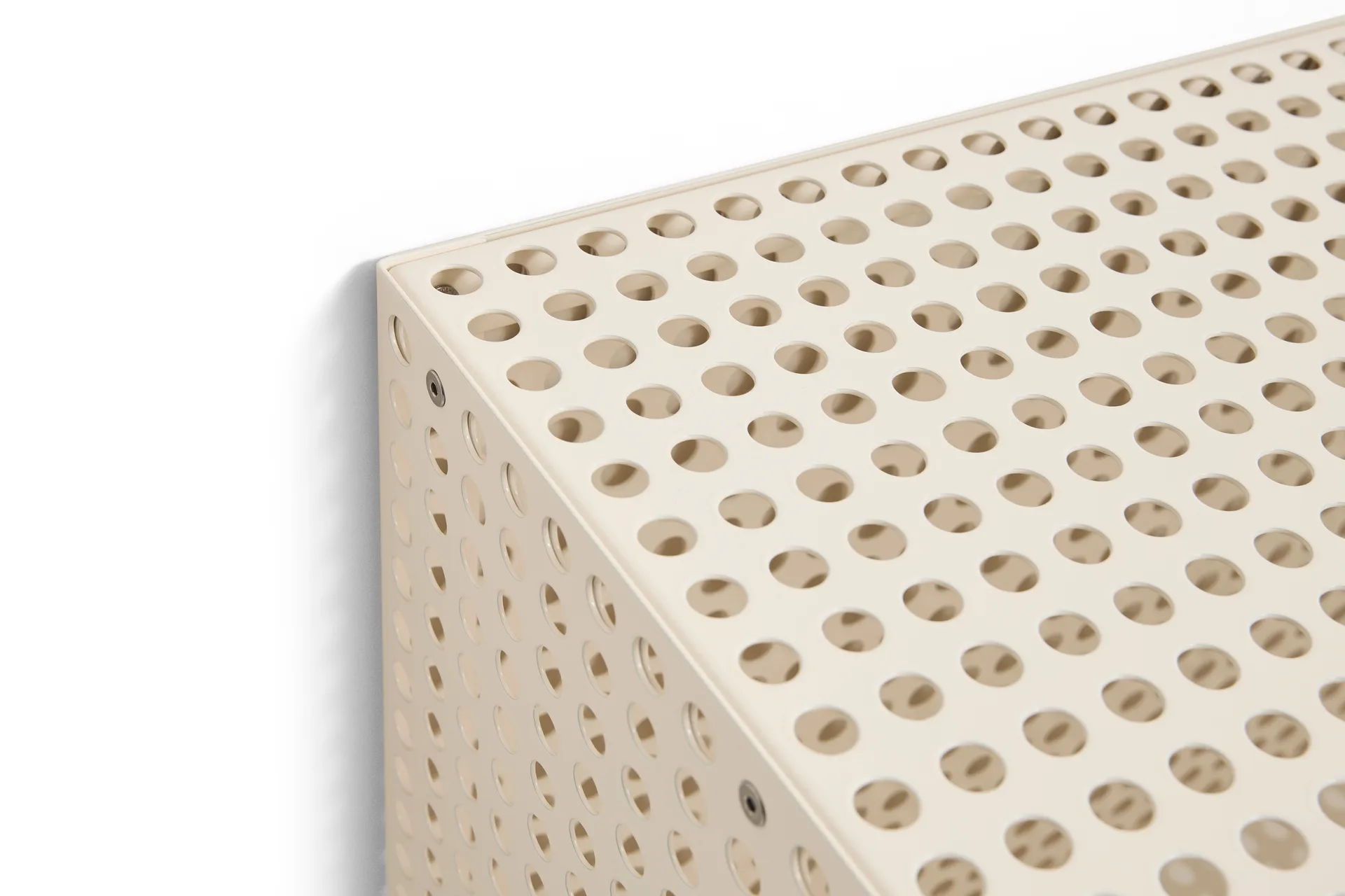 Perforated Cabinet wall cabinet small, Eggshell HAY