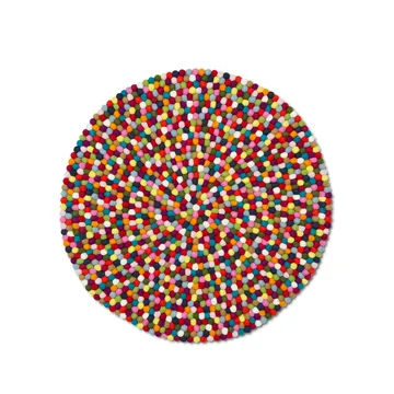 Pinocchio rug round - Multi, 90 cm - HAY