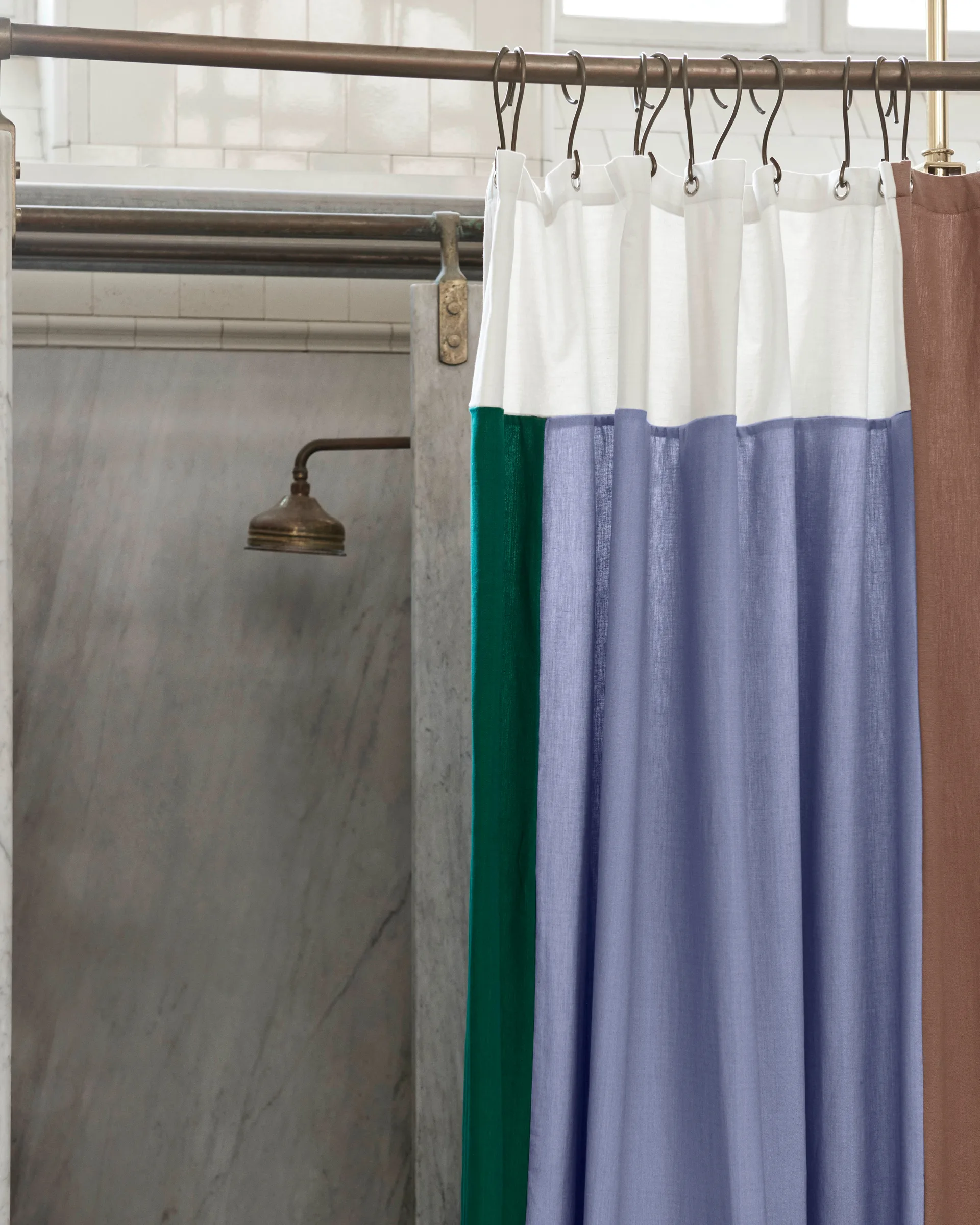 Pivot shower curtain 180x200 cm, Blue HAY