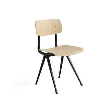Result chair - Oak-black steel frame - HAY