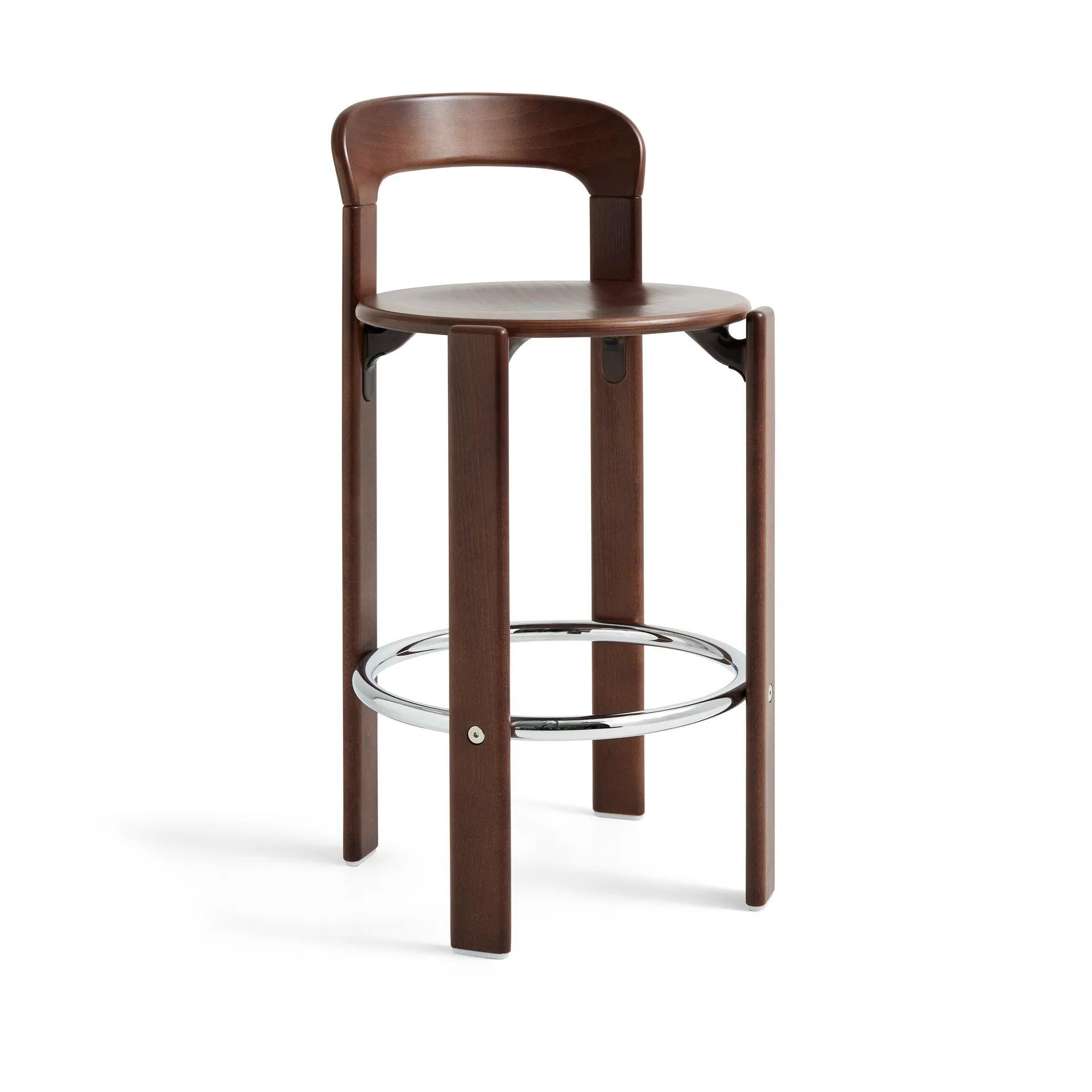 Rey bar stool low 65 cm, Umber brown HAY