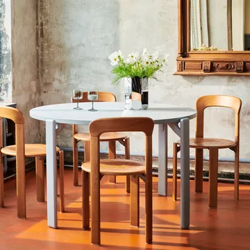 Rey dining table Ø128 cm - golden - HAY