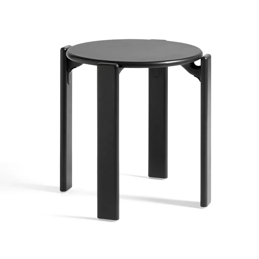 Rey stool Ø46,5x46 cm, Deep black HAY
