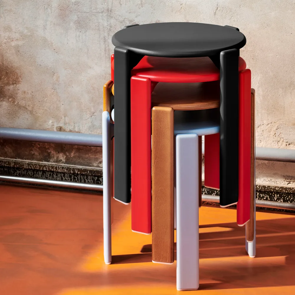 Rey stool Ø46,5x46 cm, Golden HAY