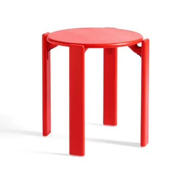 Rey stool Ø46,5x46 cm - Scarlet red - HAY