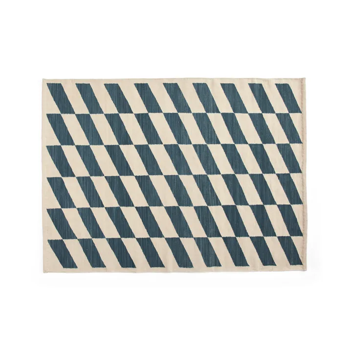 Shift Kelim carpet 140x200 cm - Blue - HAY