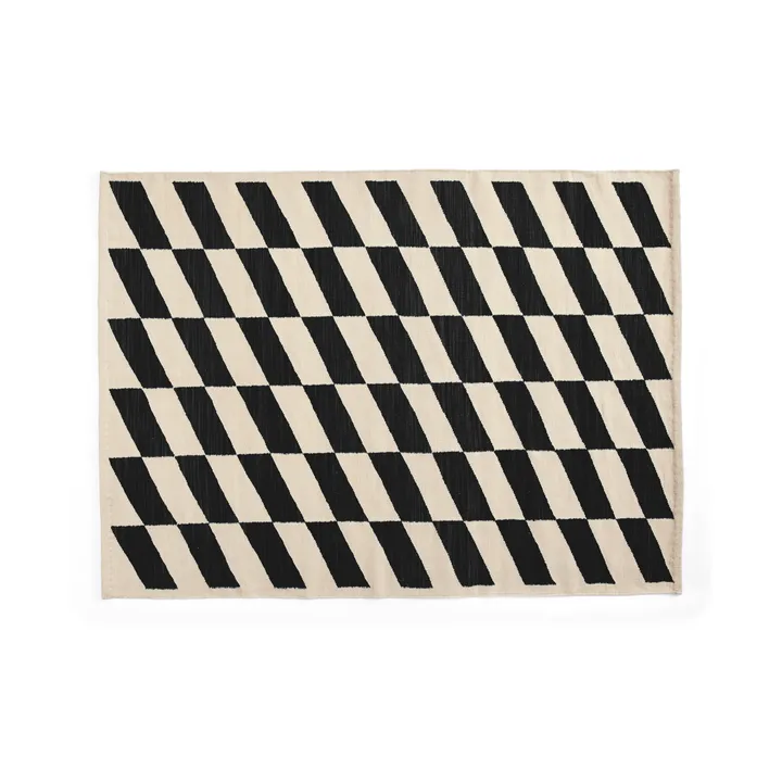 Shift Kelim rug 140x200 cm - Black - HAY