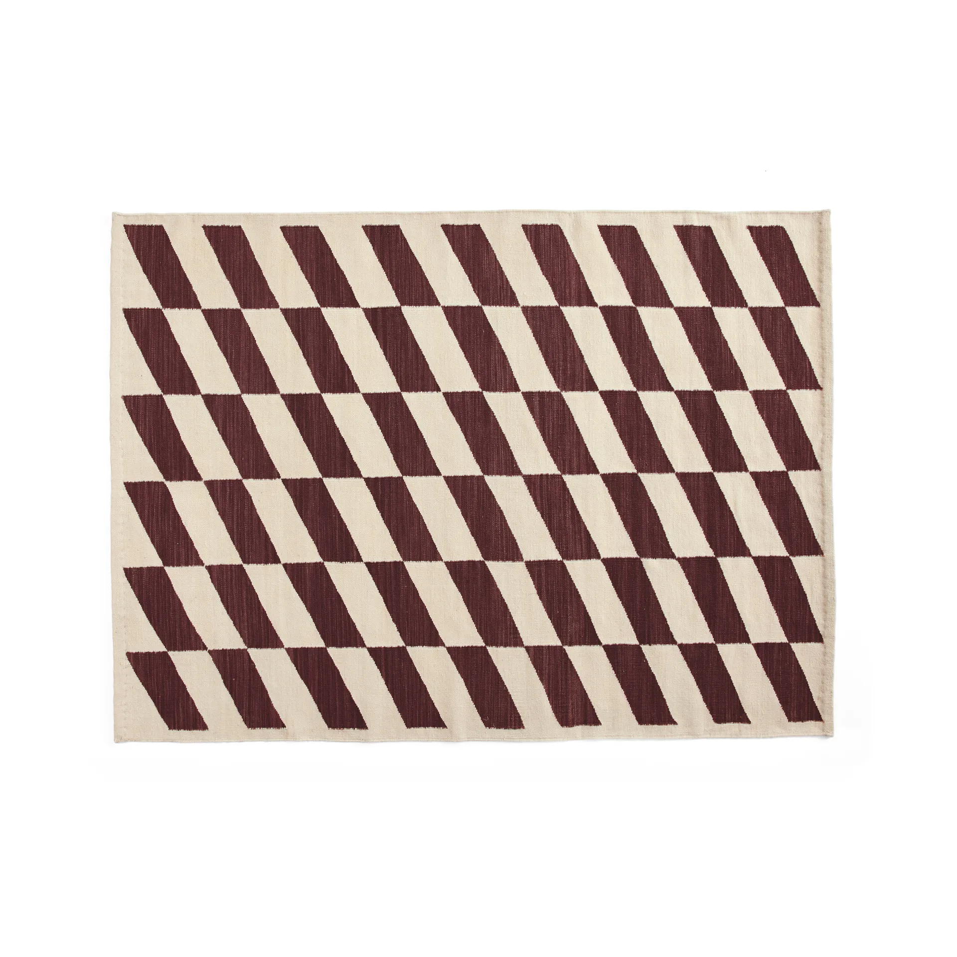 Shift Kelim rug 140x200 cm, Burgundy HAY