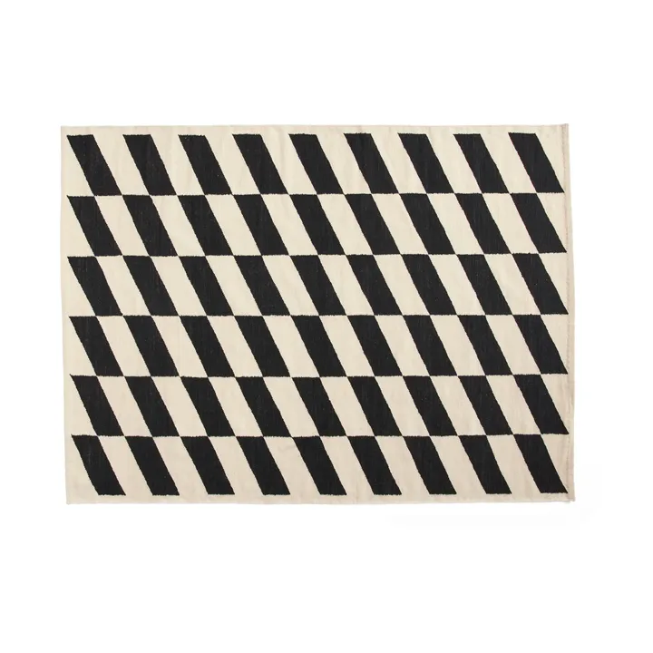 Shift Kelim rug 170x240 cm - Black - HAY
