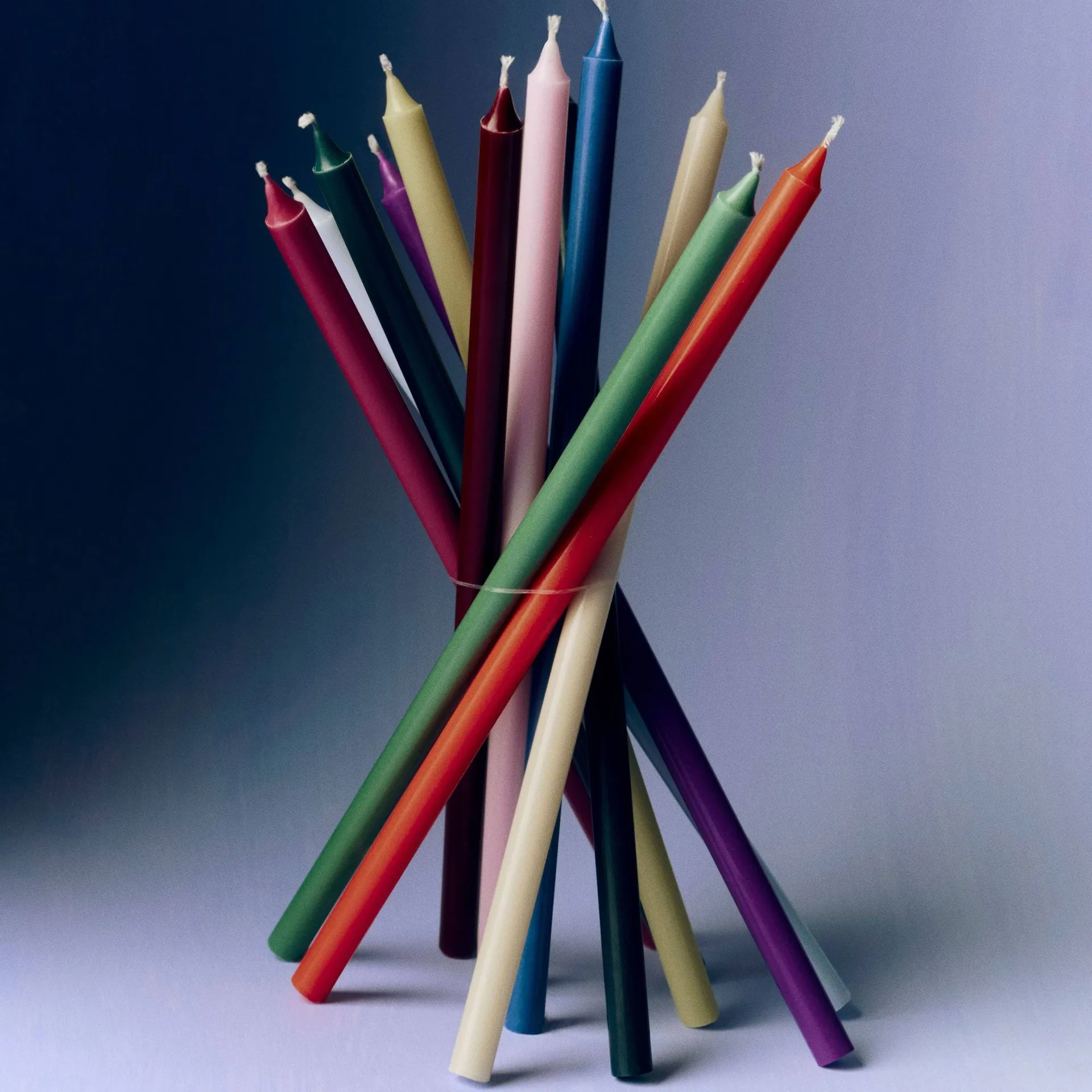 Slim candles 12-pack, Multi HAY