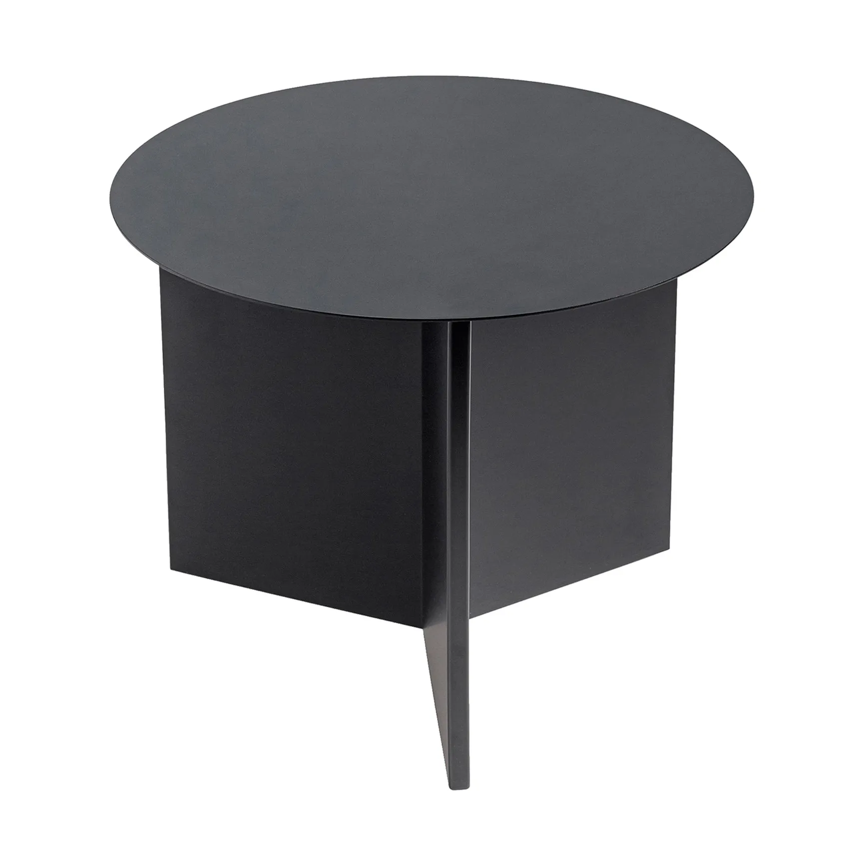 Slit coffee table Ø45 cm, Black HAY