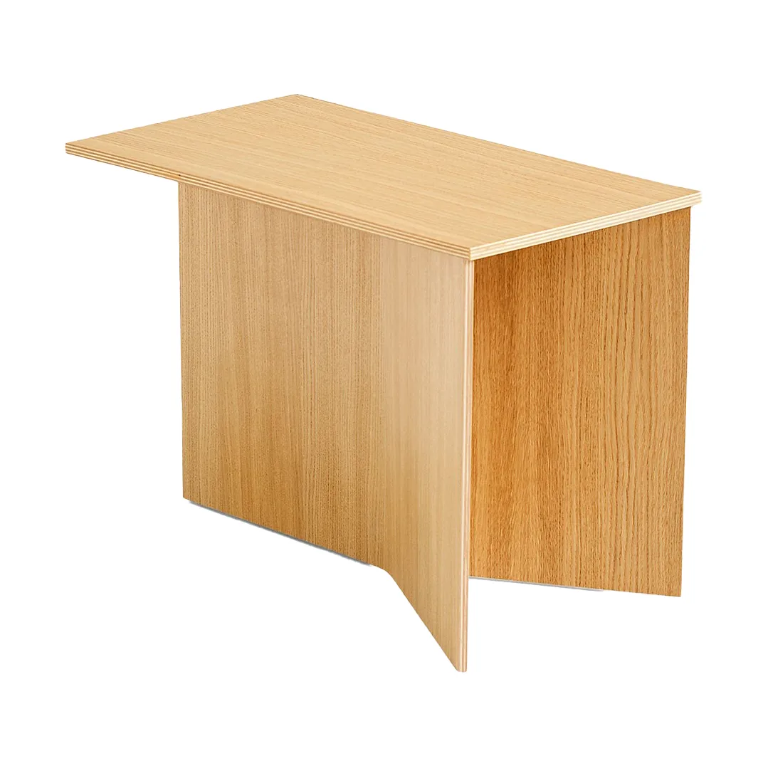 Slit Oblong side table 27,5x49 cm, Lacquered oak HAY