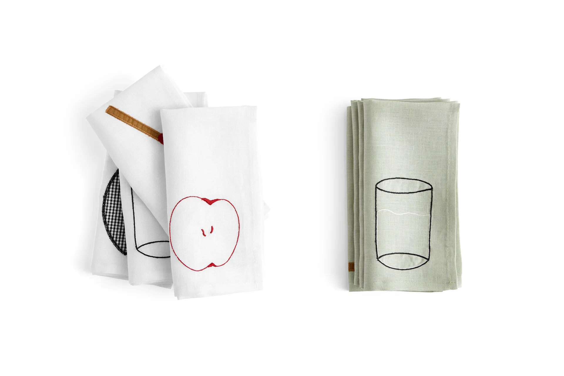 Sobremesa linnen napkin 45x45 cm 4-pack, Green HAY