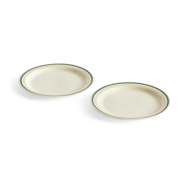 Sobremesa plate Ø24.5 cm 2-pack - Green-sand - HAY