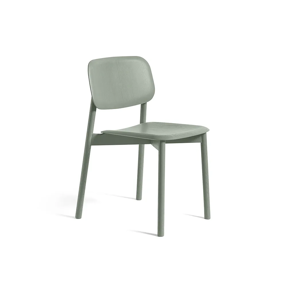 Soft Edge 60 chair, Dusty green-oak frame HAY