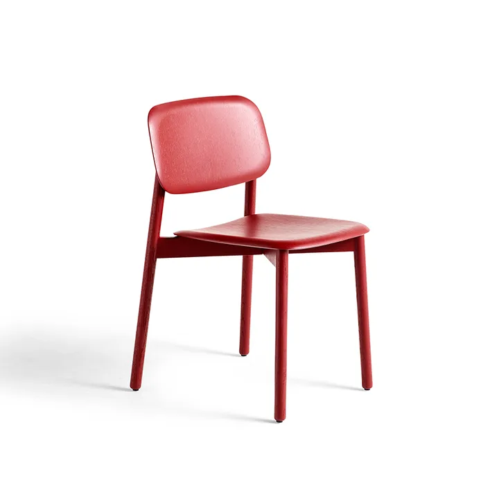 Soft Edge 60 chair - Fall red-Fall red oak frame - HAY