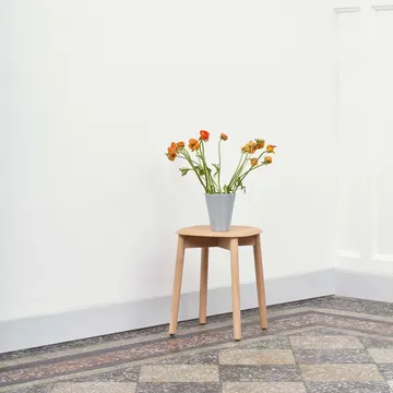 Soft Edge 72 stool - Black oak-black oak frame - HAY