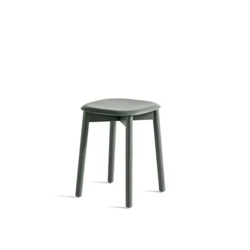 Soft Edge 72 stool - Dusty green-dusty green oak frame - HAY