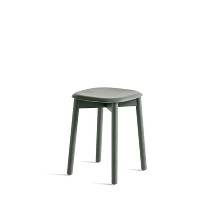 Soft Edge 72 stool - Dusty green-dusty green oak frame - HAY