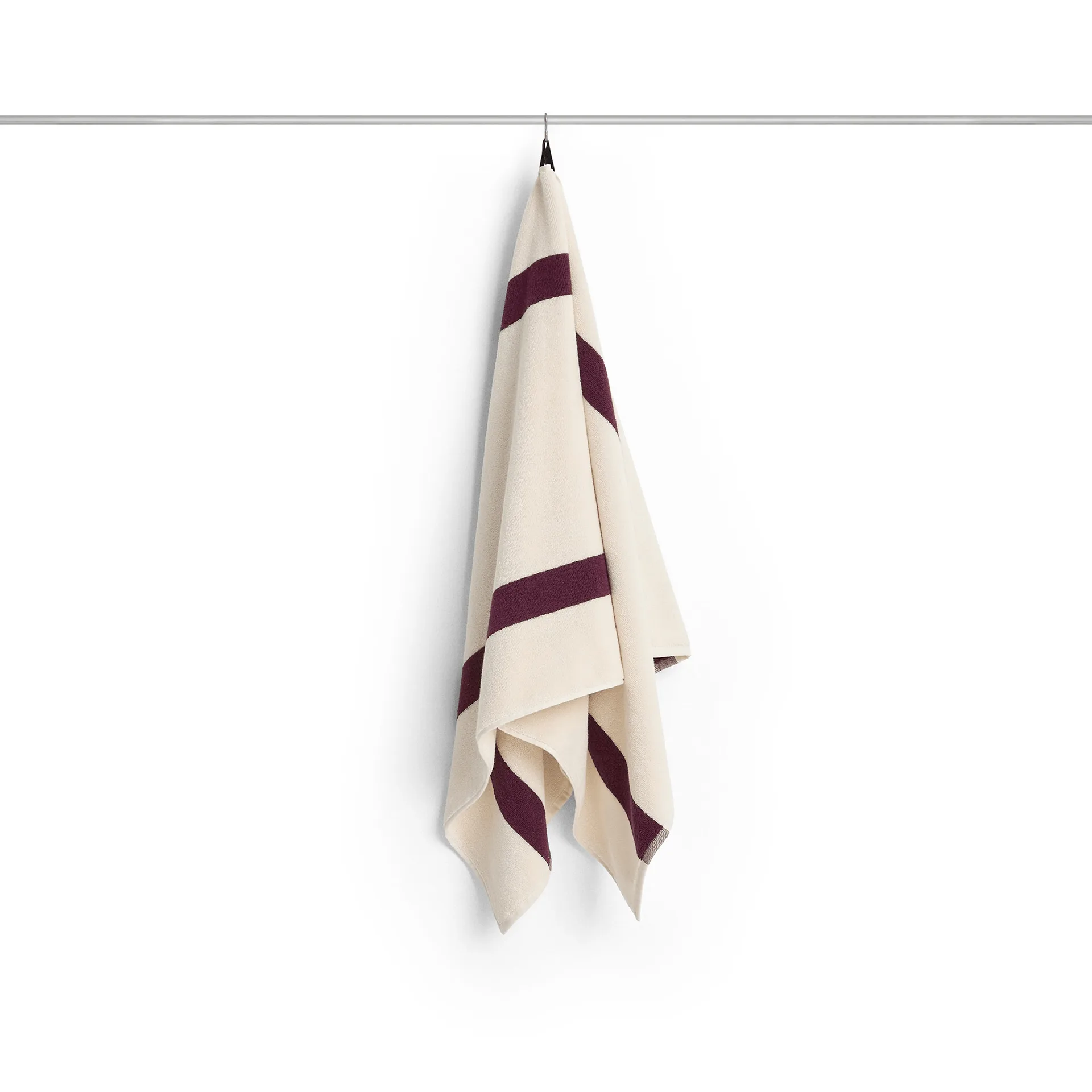 Stripe towel, Burgundy, 70x140 cm HAY