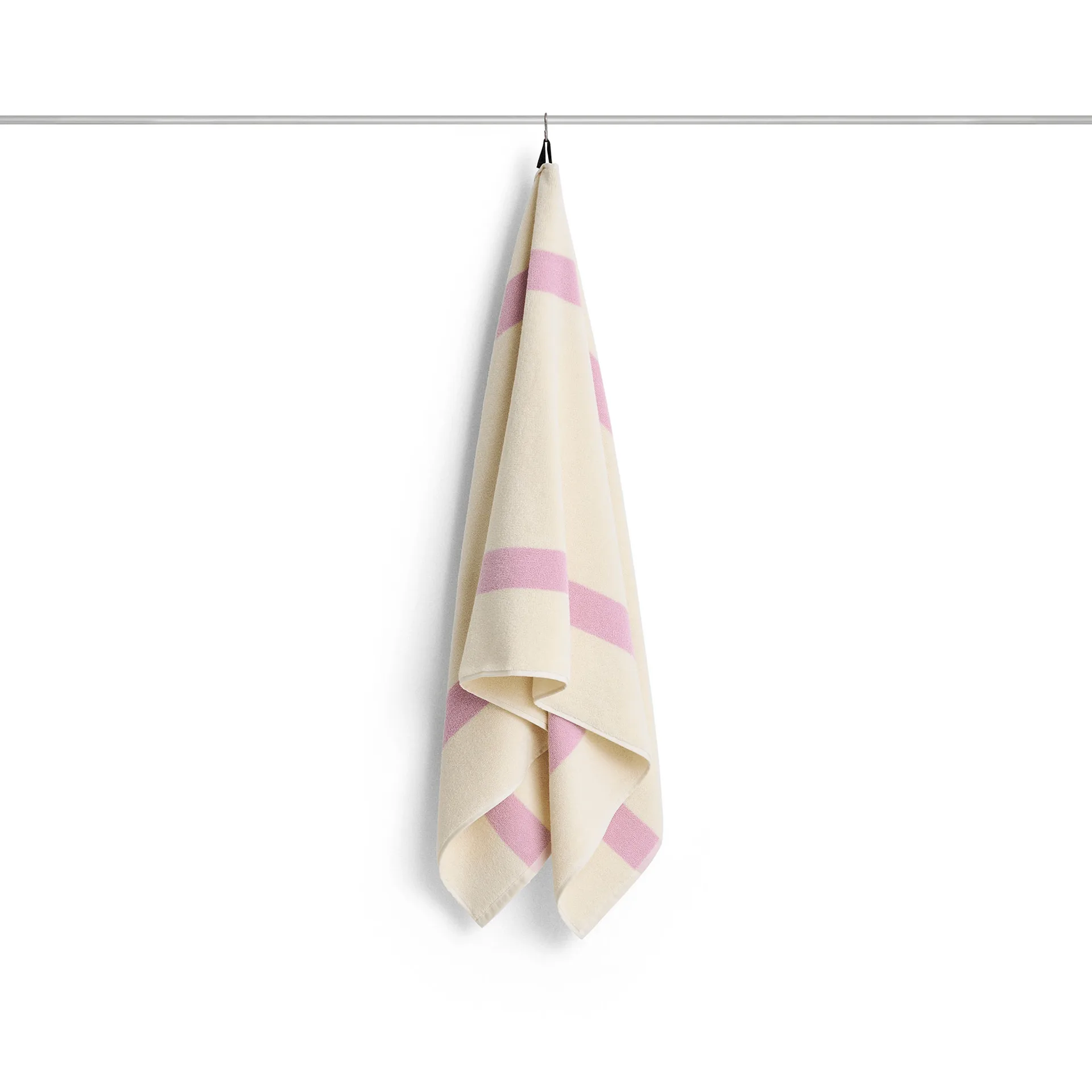 Stripe towel, Cool pink, 70x140 cm HAY
