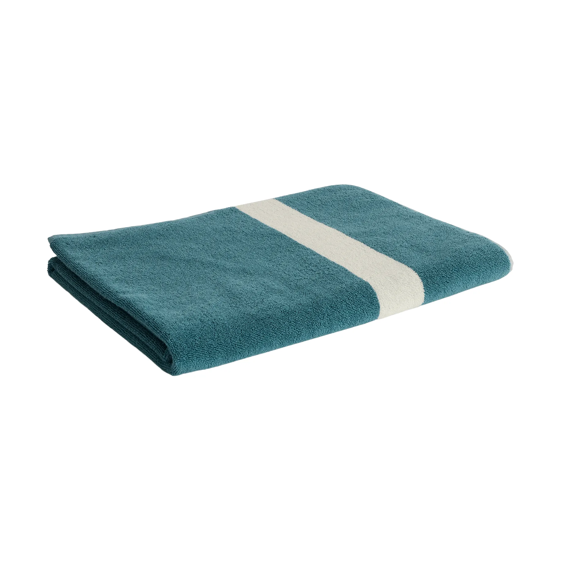 Stripe towel, Petrol blue, 100x150 cm HAY