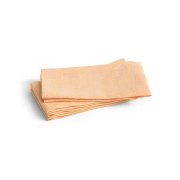Tavolo placemat/napkin 4-pack - Soft orange - HAY
